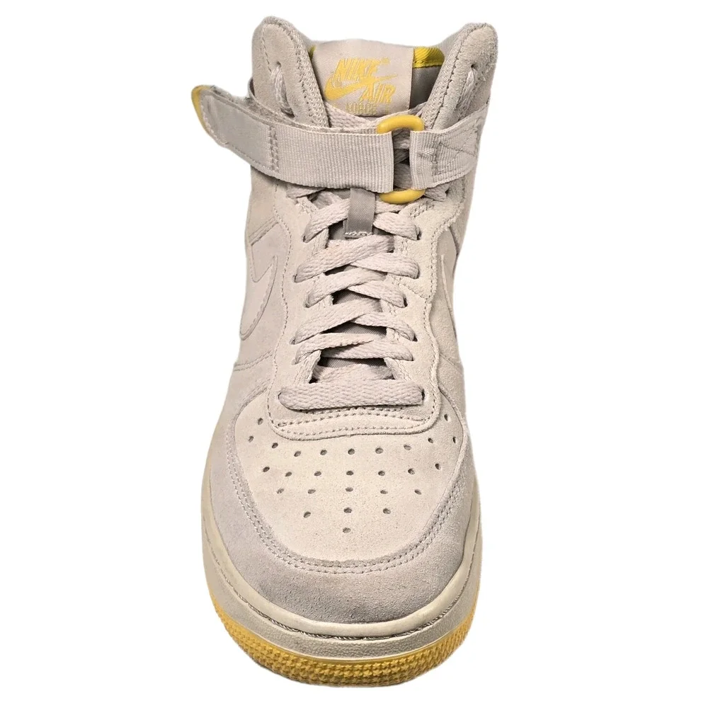 Nike Air Force 1 Suede High Desert Sand Varsity Maize 5.5Y (GS) 653998-011